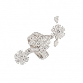 White Gold Diamond Ring 7.31ct F-H/VS+